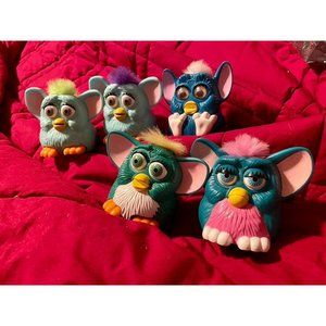 Furbies McDonalds set of 5 Happy Meal Toys 1998